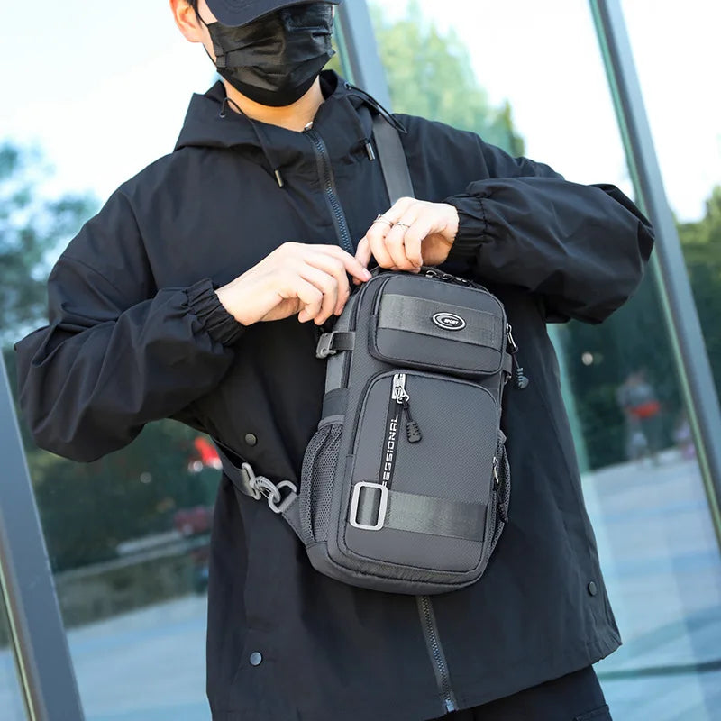Chest Bag For Men 2024 New Casual Travel Large-capacity Chest Bag Fashion Trend Men's Shoulder Bag Crossbody Outdoor Backpack