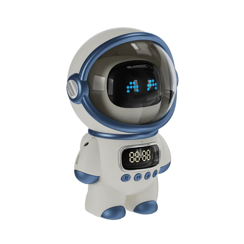New portable wireless audio speaker, Smart Astronaut Bluetooth speaker with nightlight, FM radio, subwoofer, music speaker