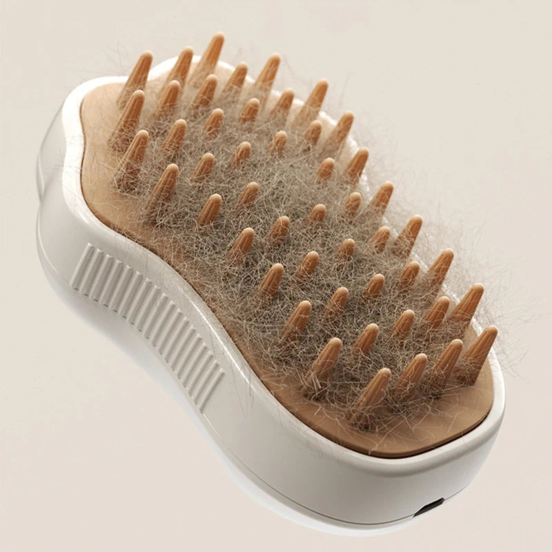 3 in 1 Steamy Pet Dog Brush Cat Steam Brush Electric Spray