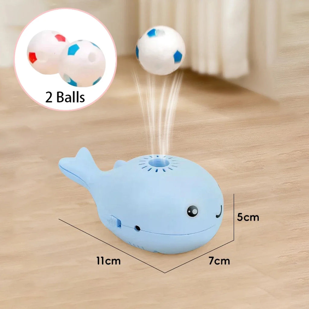 New Electric Floating Ball Cat Toy  - Whale - shaped, USB - powered, Dual - function Fan, Portable & 3C Certified Pet Toy