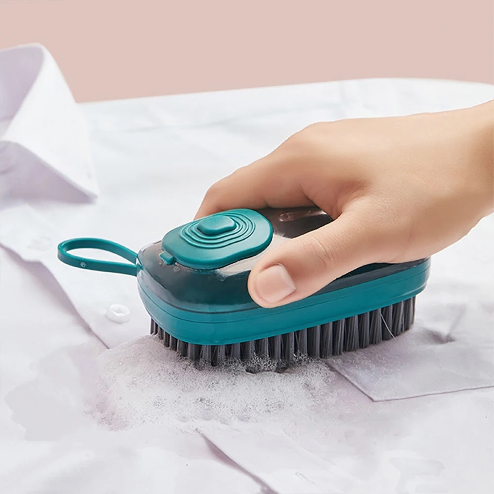 Multifunctional Automatic Liquid Cleaning Brush Soft Shoe Brush  Clean Wash Shoe Artifact Laundry Brush Household Brush Clothes