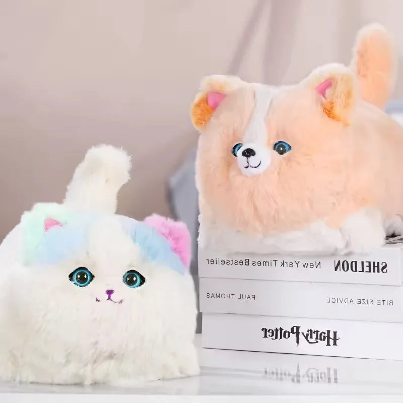 Simulation Interactive Huggy Cat Dogs Realistic Electric Plush Speak Electronic Accompanied Pet Doll Toy Kids Birthday Gifts