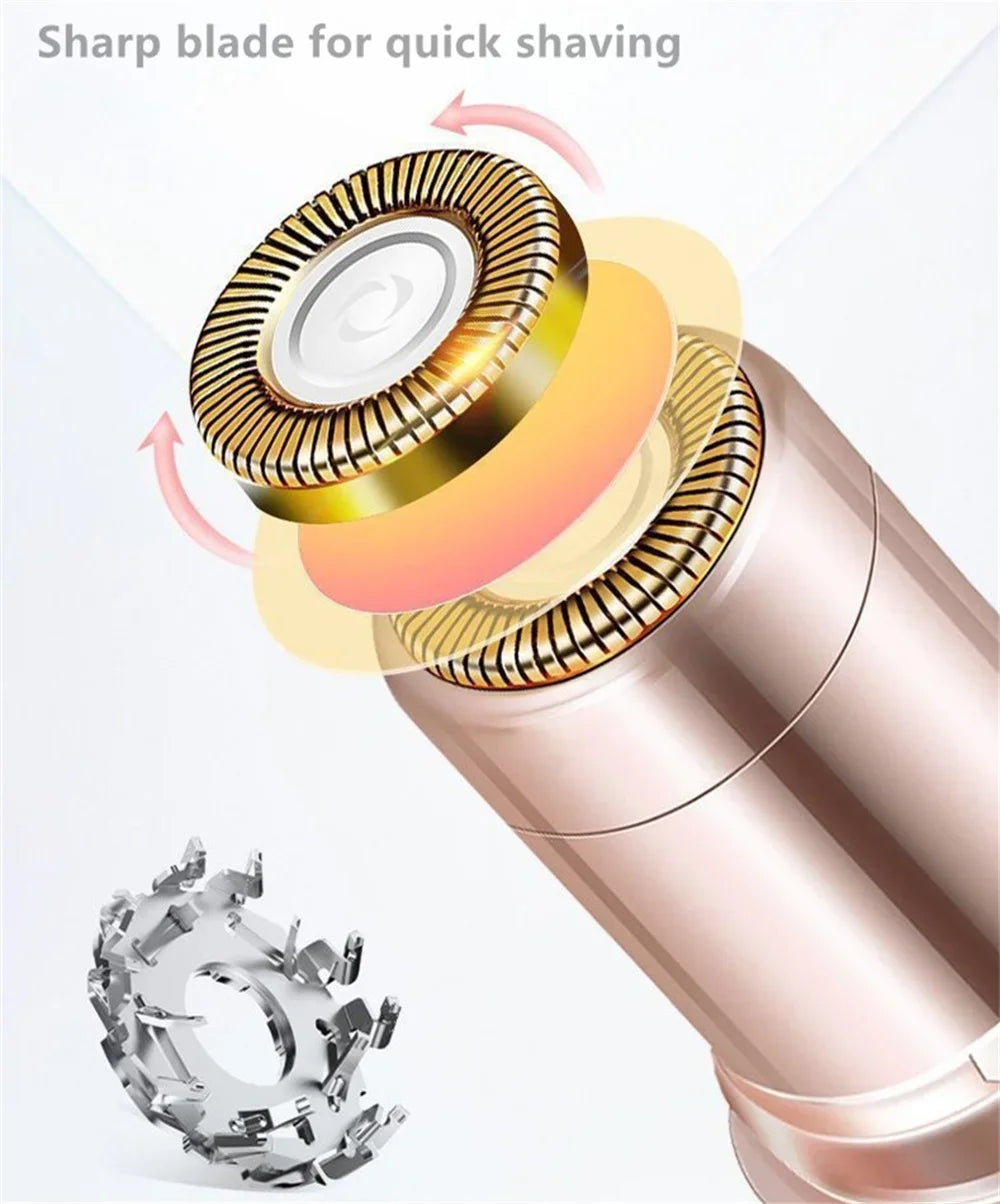 Electric Hair Removal Machine Eyebrow Trimmer Hot Sales Portable Lipstick Shaver Women's Remover Mini Shaver Electric Trimmer