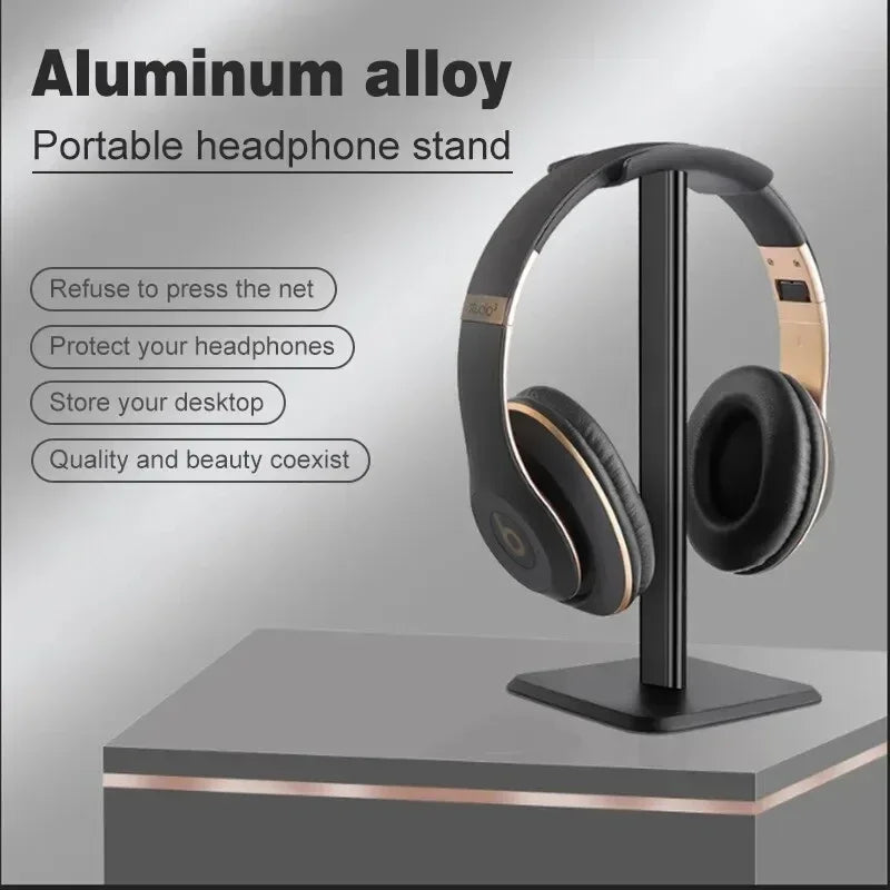 VIKEFON Head-Mounted Headphone Stand Stylish Detachable Headset Holder For Airpods Max Beats Bose Sennheiser Display Stand