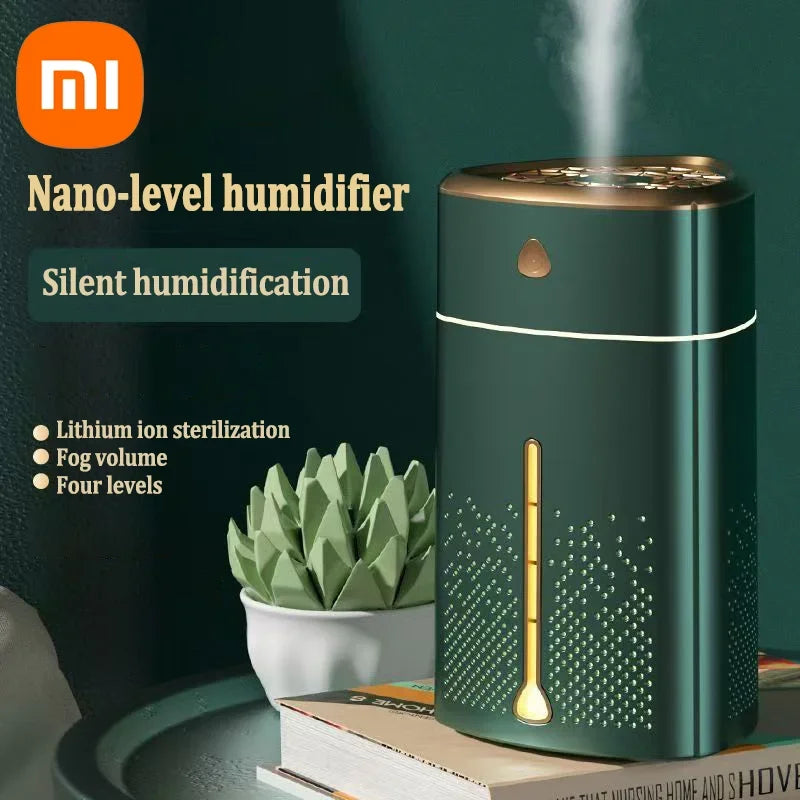 Xiaomi Ultrasonic Air Humidifier New Portable Quiet Large Capacity Desktop Office Air Atomizer USB Charging Triangle Humidifier