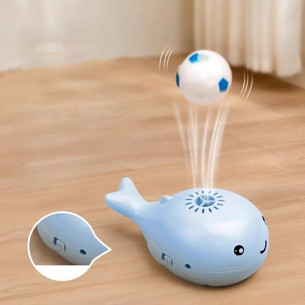 New Electric Floating Ball Cat Toy  - Whale - shaped, USB - powered, Dual - function Fan, Portable & 3C Certified Pet Toy