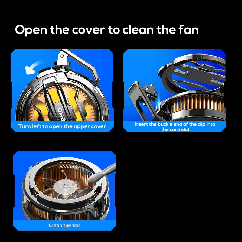 MEMO Magnetic mobile phone radiator: extremely fast freezing and cooling, quiet and easy to clean, full model adaptability