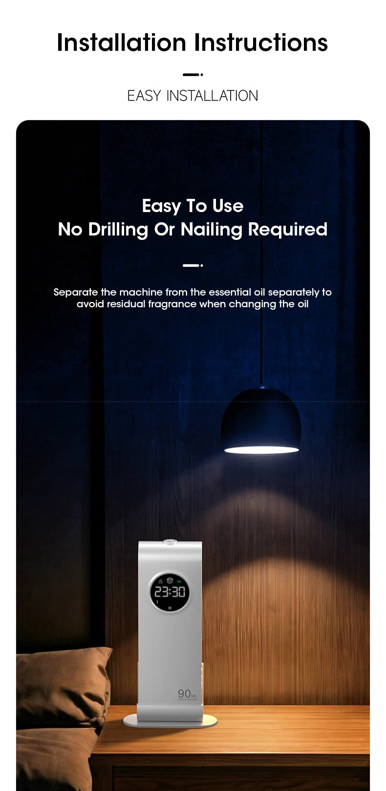 Essential Oil Diffuser Smart Mini USB Charging Ultrasonic Aromatherapy Automatic Atomization Air Purifier for Home Office