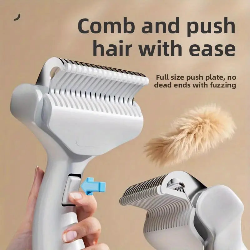 Portable Pet Dog Grooming Brush Hair Removal Tool For Dogs Self Cleaning Comb Pet Products Professional Pet Deshedding