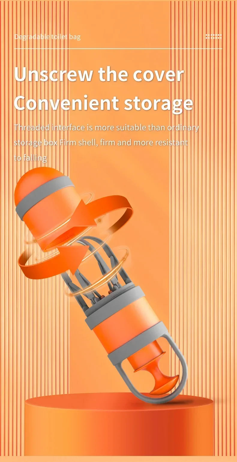 Pet Excrement Picker Cat Dog Zero-contact Toilet Picker Walking Dog Excrement Shovel Garbage Bag Dispenser Dog Accessories