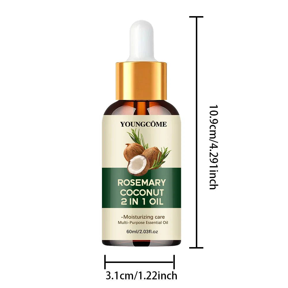 Rosemary Oil Hair Growth Essential Coconut Oil Improve Hair Loss And Nourishes Strengthen Hair Roots Scalp Treatment Hair Care