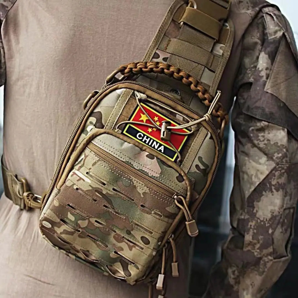 Outdoor Sport Sling Bag Pack Crossbody Shoulder Backpack EDC Assault Range Bag for Climbing Hiking Cycling Hunting Travel