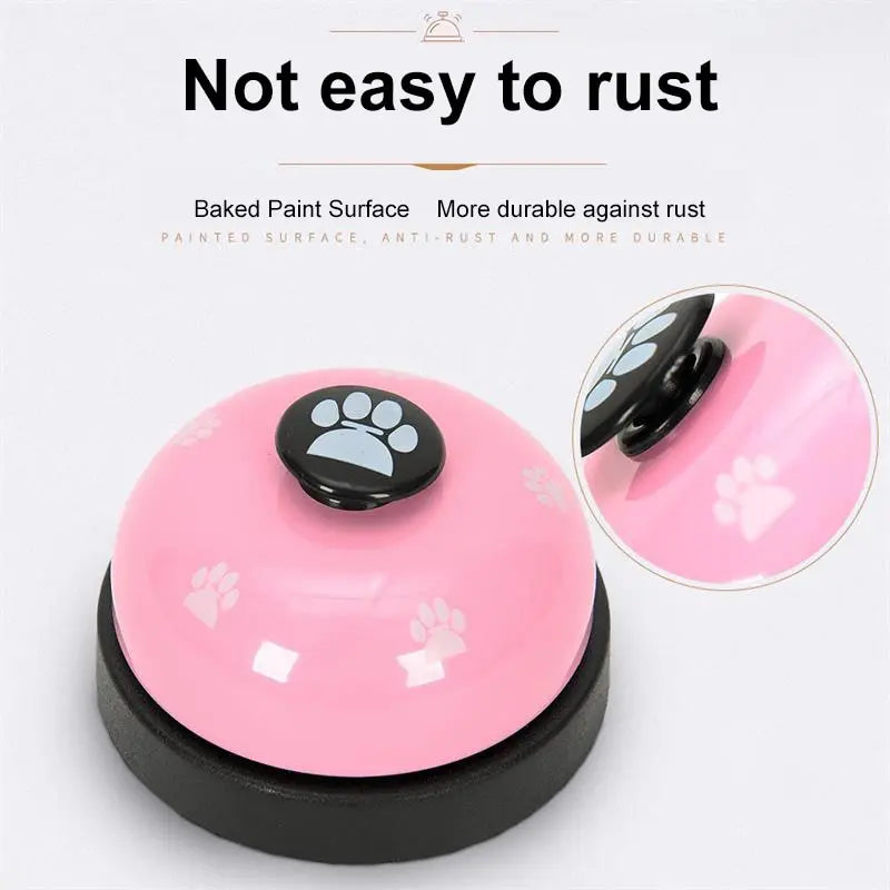 1pc Pet Toy Training Dinner Small Bell Footprint Dog