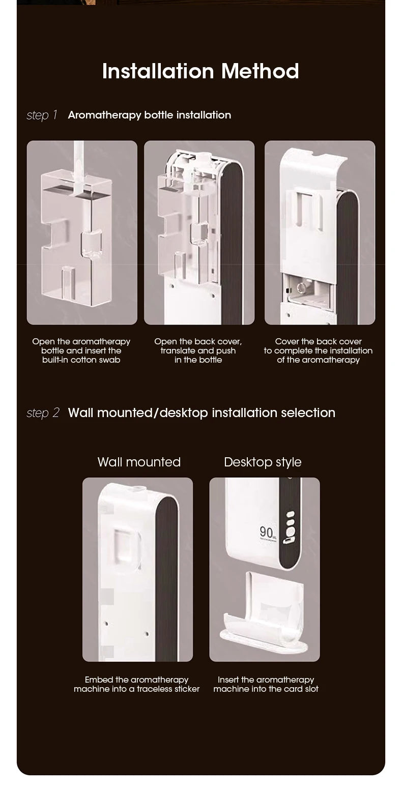 Essential Oil Diffuser Smart Mini USB Charging Ultrasonic Aromatherapy Automatic Atomization Air Purifier for Home Office