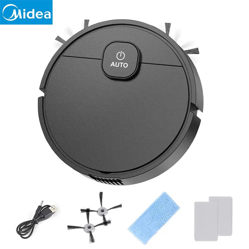 Midea 3-in-1 Smart Sweeping Robot Smart Cleaner Rechargeable Fully Automatic Vacuum Cleaner Sweep Debris Pet Hair Home Appliance