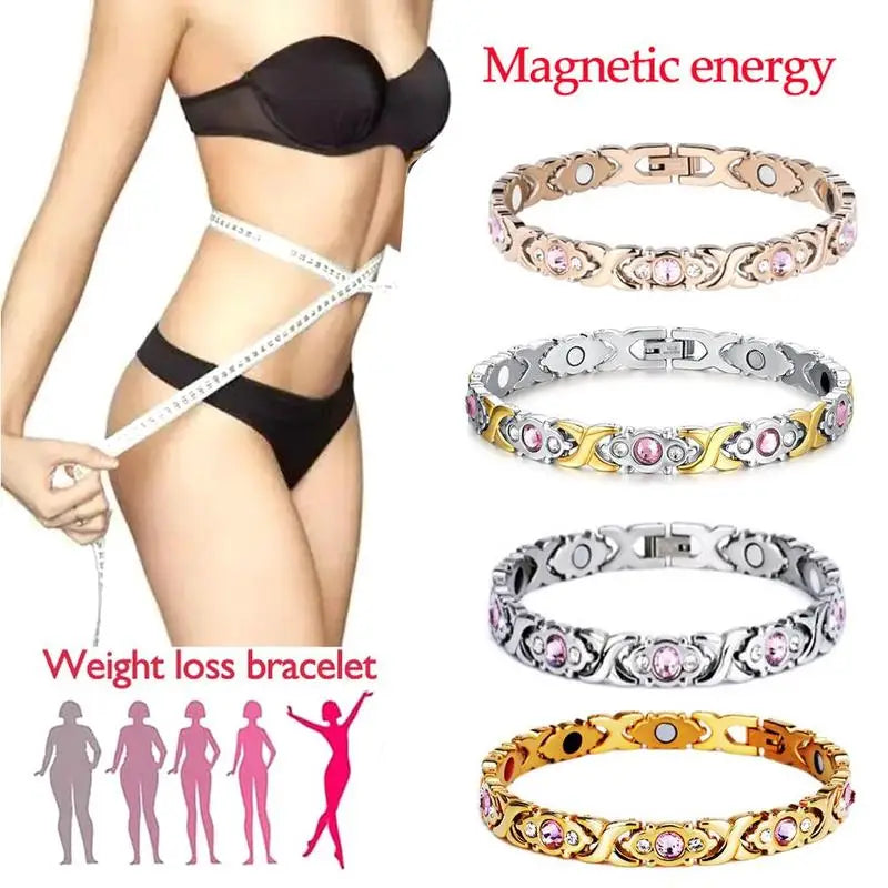 Slimming Energy Magnet Bracelet Men Women Twisted Weight Bracelet Loss Jewelry Sleep Bangle Soothing Therapy Magnetic Healt D2u3