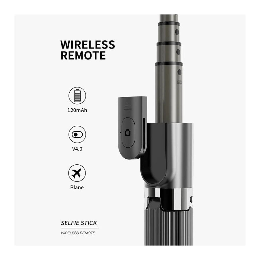 Handheld Gimbal Stabilizer for Smartphone 1-Axis with Selfie Stick Tripod Stand Wireless Bluetooth Remote for iPhone Android