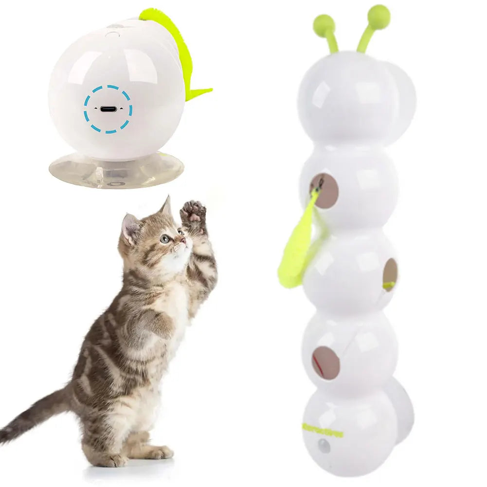 Creative Cat Teasing Stick ABS Durable Scratch Resistant Intelligent Sensing Interactive Cat Toy Rechargeable Auto Motion Toys