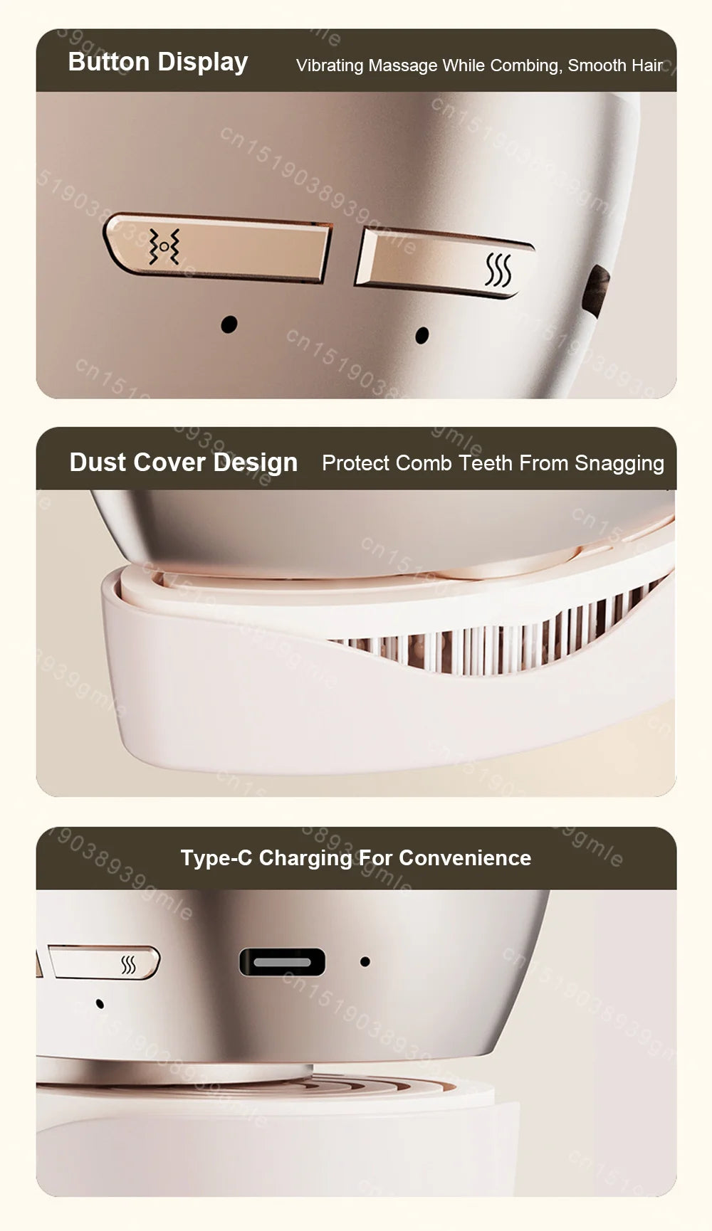 Massage Comb Electric Spray Massager Essential Oil Hair Growth Vibration Atomized Anti Hair Loss Scalp Portable Care Tools