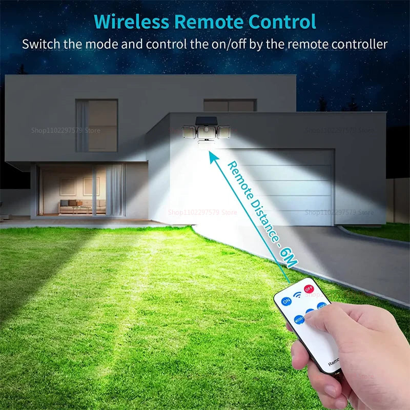 122/333 Led Outdoor Solar Lights Motion Sensor Powerful Led Lamp Spotlight Sunlight Energy Waterproof For Exterior Garden