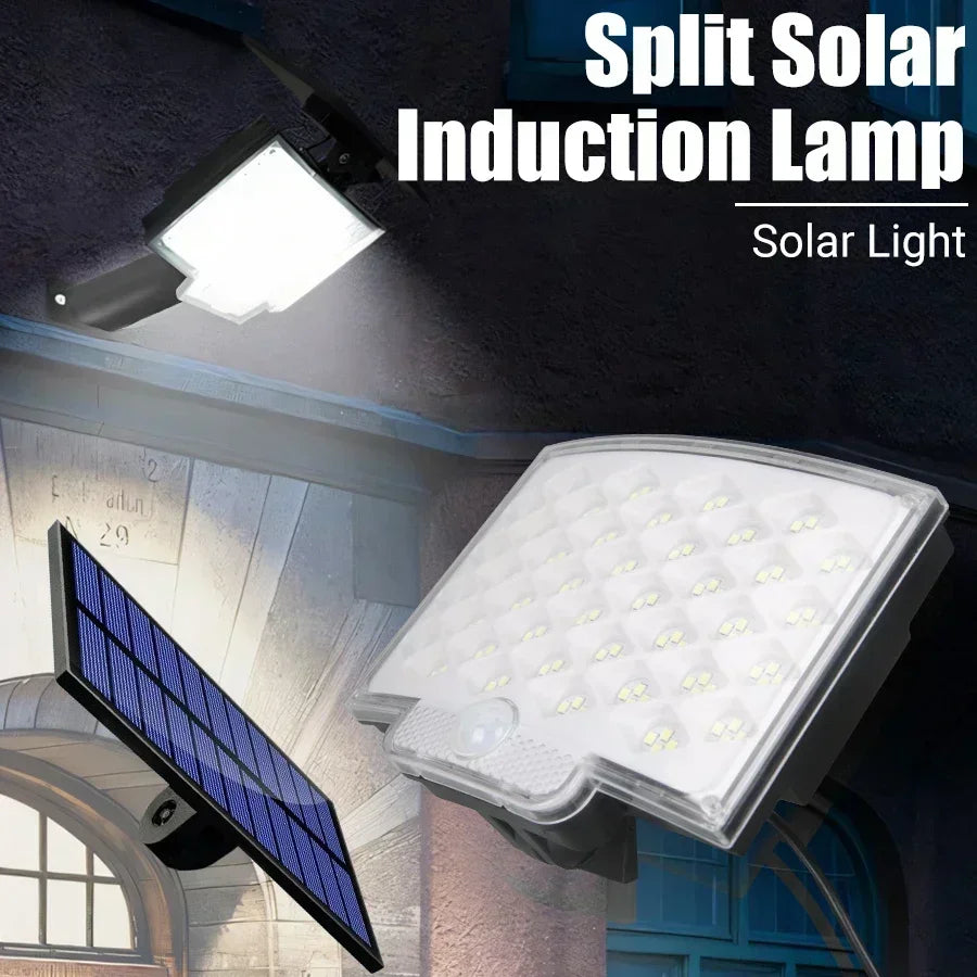 1-2pcs Super Bright 234LED Solar Light, IR Sensor Street Light, Decorative Wall Light, Multiple Switch Modes with Remote Control