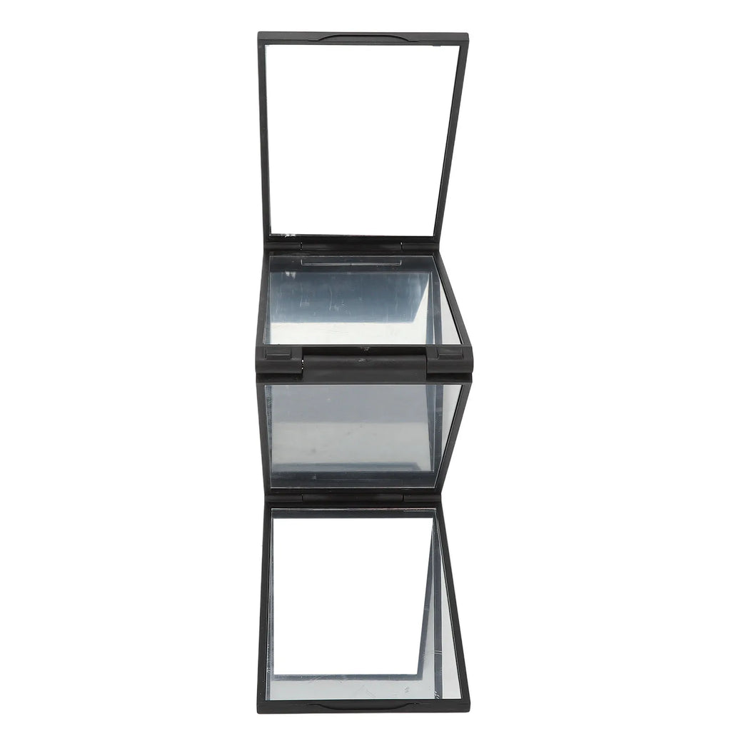 4 Way Mirror 360 Degree Handheld Desktop Portable Foldable Makeup Mirror for Self Hair Cutting Makeup Mirror Beauty Tool