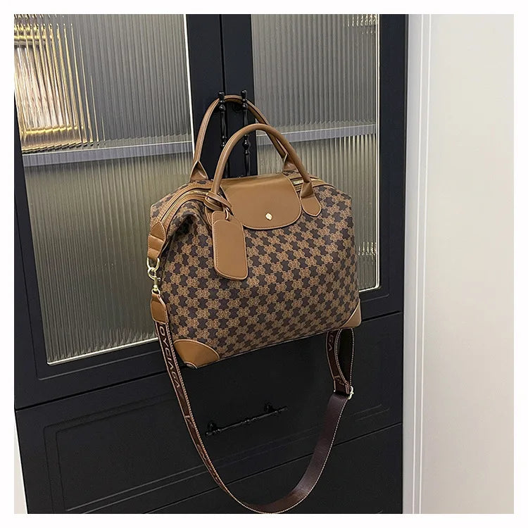 2025 New Large-Capacity Portable Tote Bag — Fashionable, Leisure & Travel-Ready, Versatile Shoulder/Crossbody Bag for Women