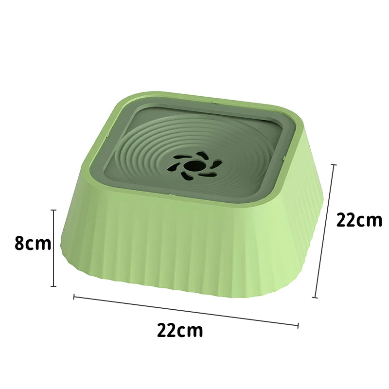 Pet filter bowl, non-wet mouth pet bowl, floating, suspended, anti-knock over, cat and dog drinking water pet bowl