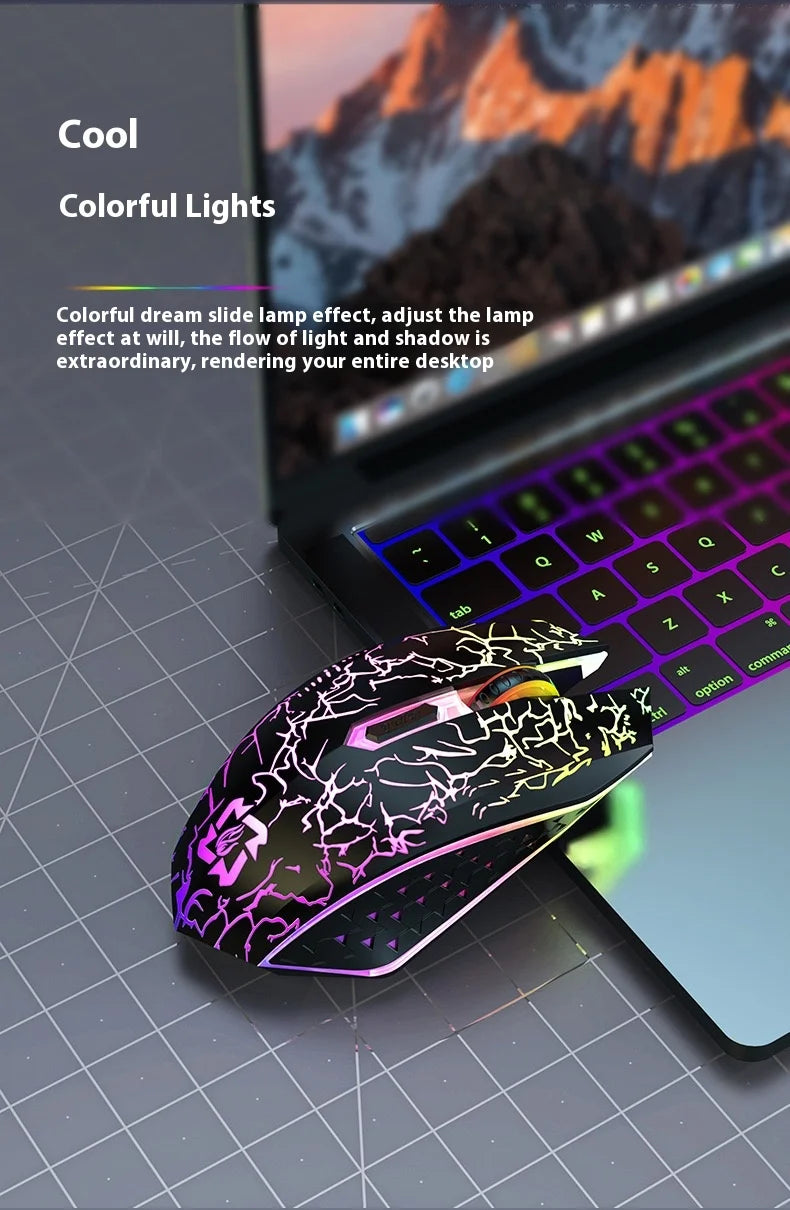 2.4G Bluetooth Wireless Mouse Gaming Mouse Silent Mouse Rechargeable Mouse 800-1200-1600 DPI Mouse Mice for PC Laptop Macbook