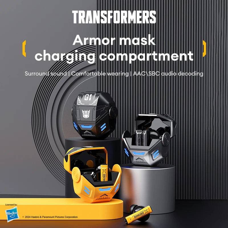 TRANSFORMERS TF-T36 Wireless Earphones Noise Reduction HD Call  Bluetooth Headphone Dual Mode HiFi Surround Sound Headset Choice