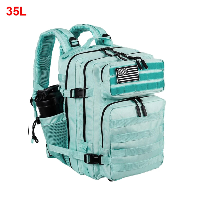 LHI 25L/35L/45L Gym Backapck Tactical Athlete Sports Fitness Bag Exercise Workout Weekend Travel Daypack with Bottle Holder