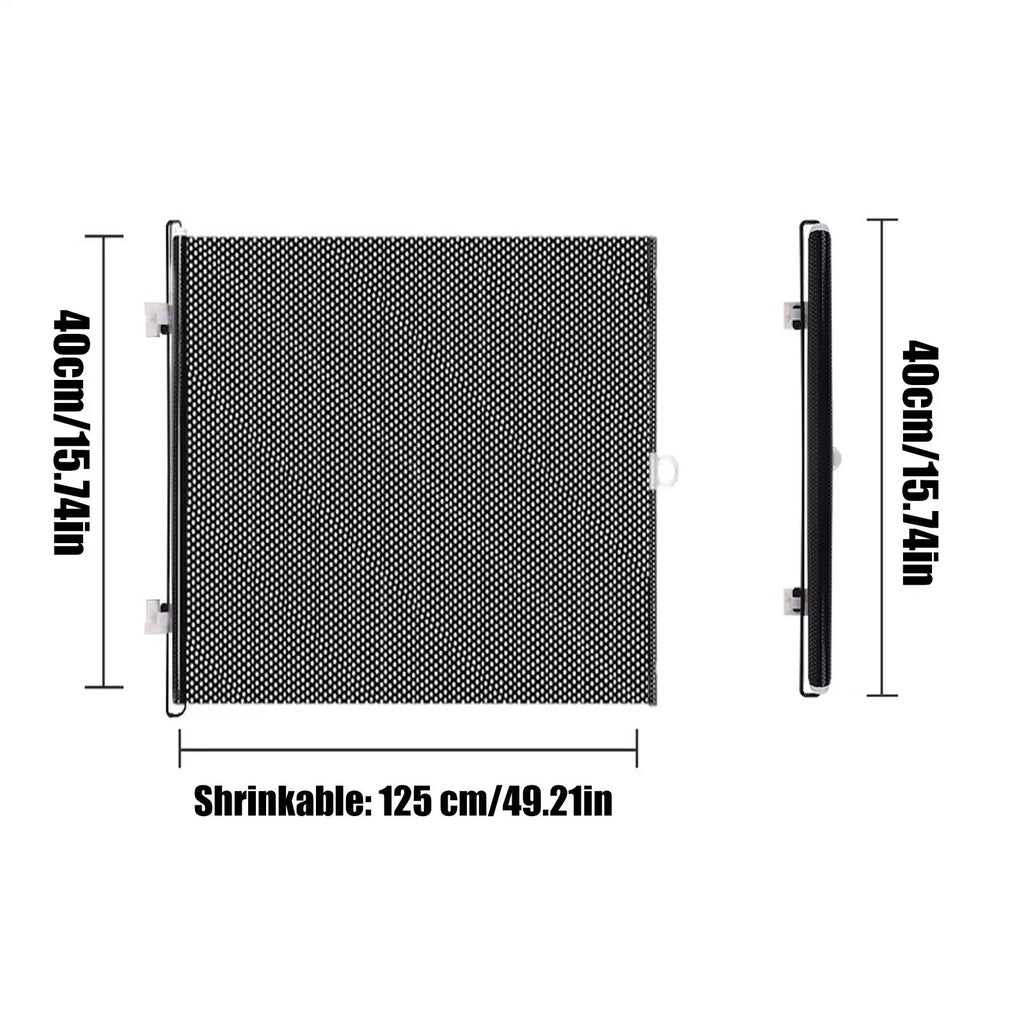 Retractable Baby Gate Pet Gate Extendable Baby Safety Gate Multifunctional Animal Fence Cat Barriers 40x125cm Pet Supplies