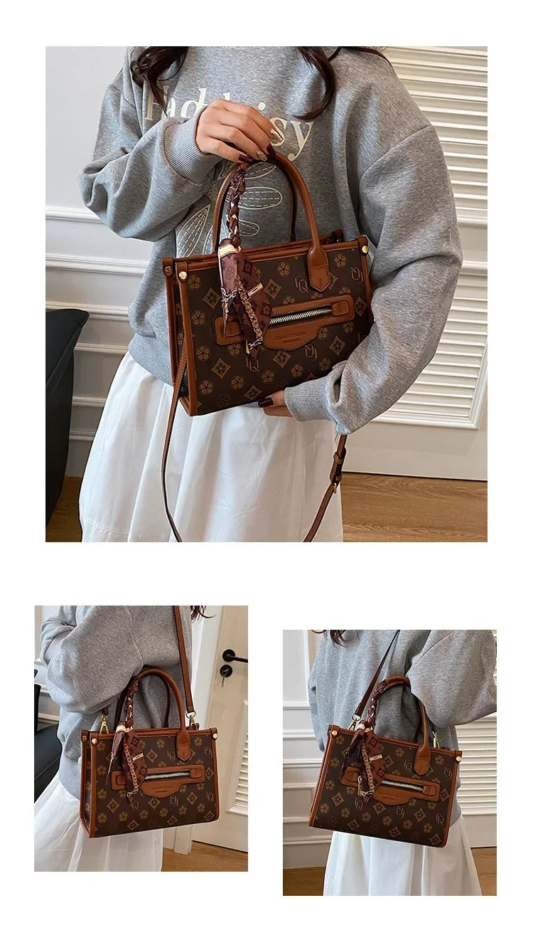 2025 New Womens Minimalist Tote Bag Large Capacity Practical Design Perfect Companion for Daily Commuting Travel