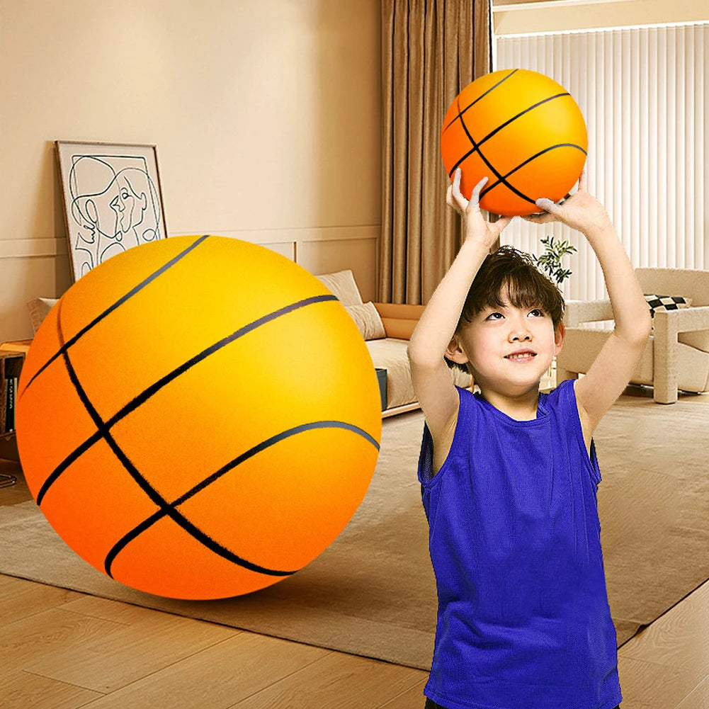 Bouncing Mute Ball Indoor Silent Basketball 24/21/18cm Silent Soft Foam Basketball Child Sports Toy Game Bounce Basket Balls