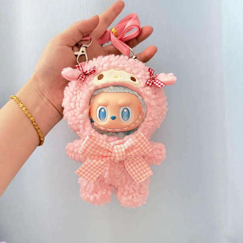 Cute Animals for Labubu Doll Clothing Set Hat 17cm Clothes Shoes Doll DIY Accessories Training Sitting Party Games Toys Gifts