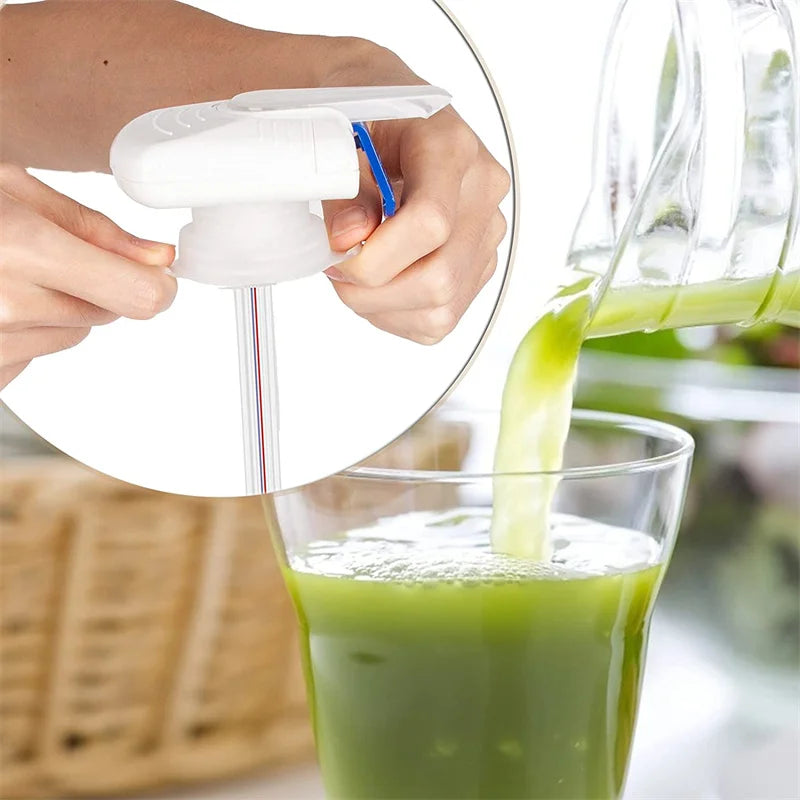 Automatic Drinking Straw Suction Pump Automatic Beverage Straw Beverage Dispenser Magic Tap Spill Proof Water Pump DIY Dispenser