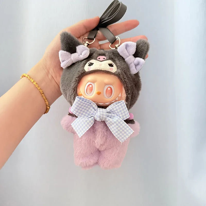 Cute Animals for Labubu Doll Clothing Set Hat 17cm Clothes Shoes Doll DIY Accessories Training Sitting Party Games Toys Gifts