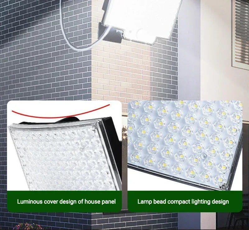 1-2pcs Super Bright 234LED Solar Light, IR Sensor Street Light, Decorative Wall Light, Multiple Switch Modes with Remote Control