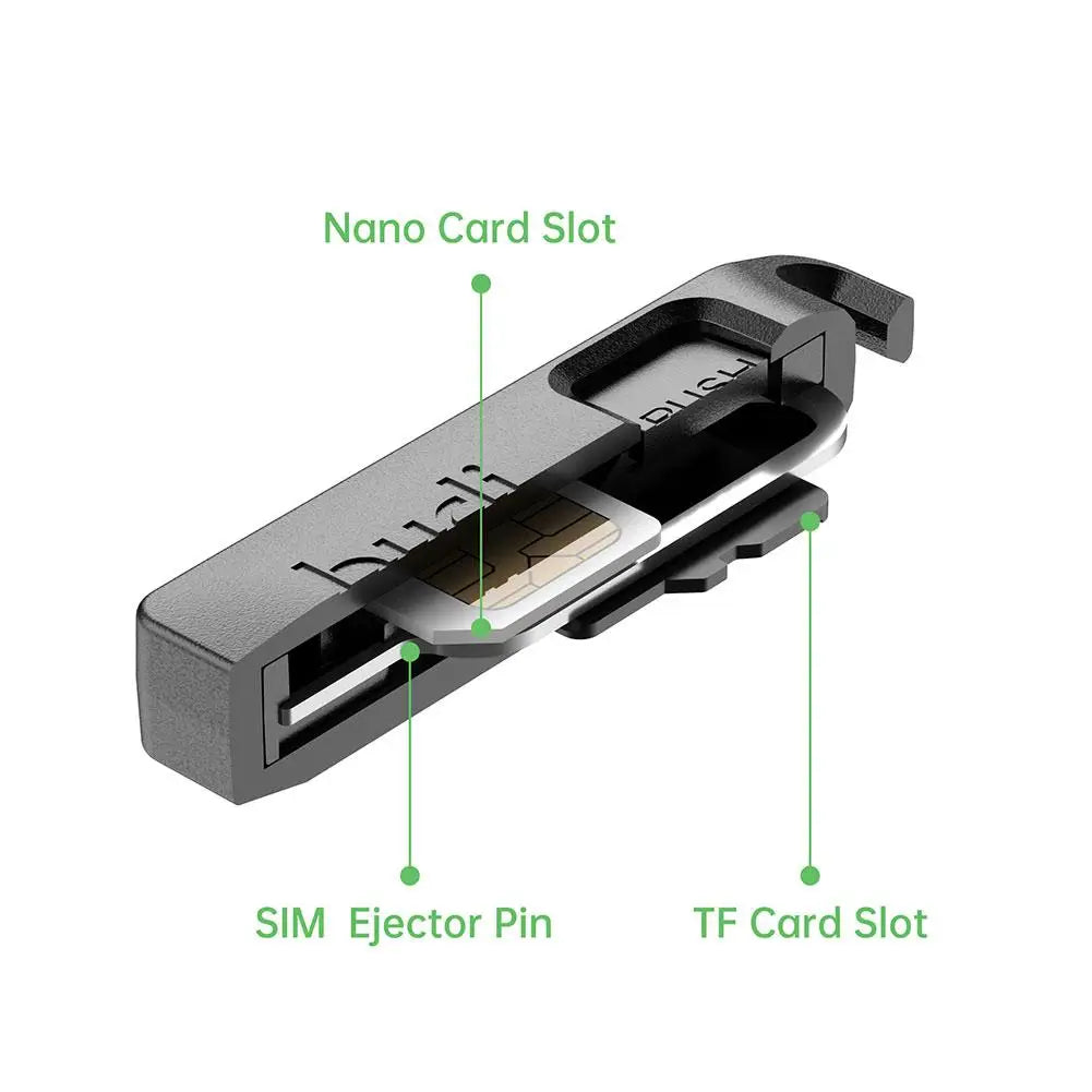 BUDI Anti-Lost Sim Card Eject Pin Needle Storage Box