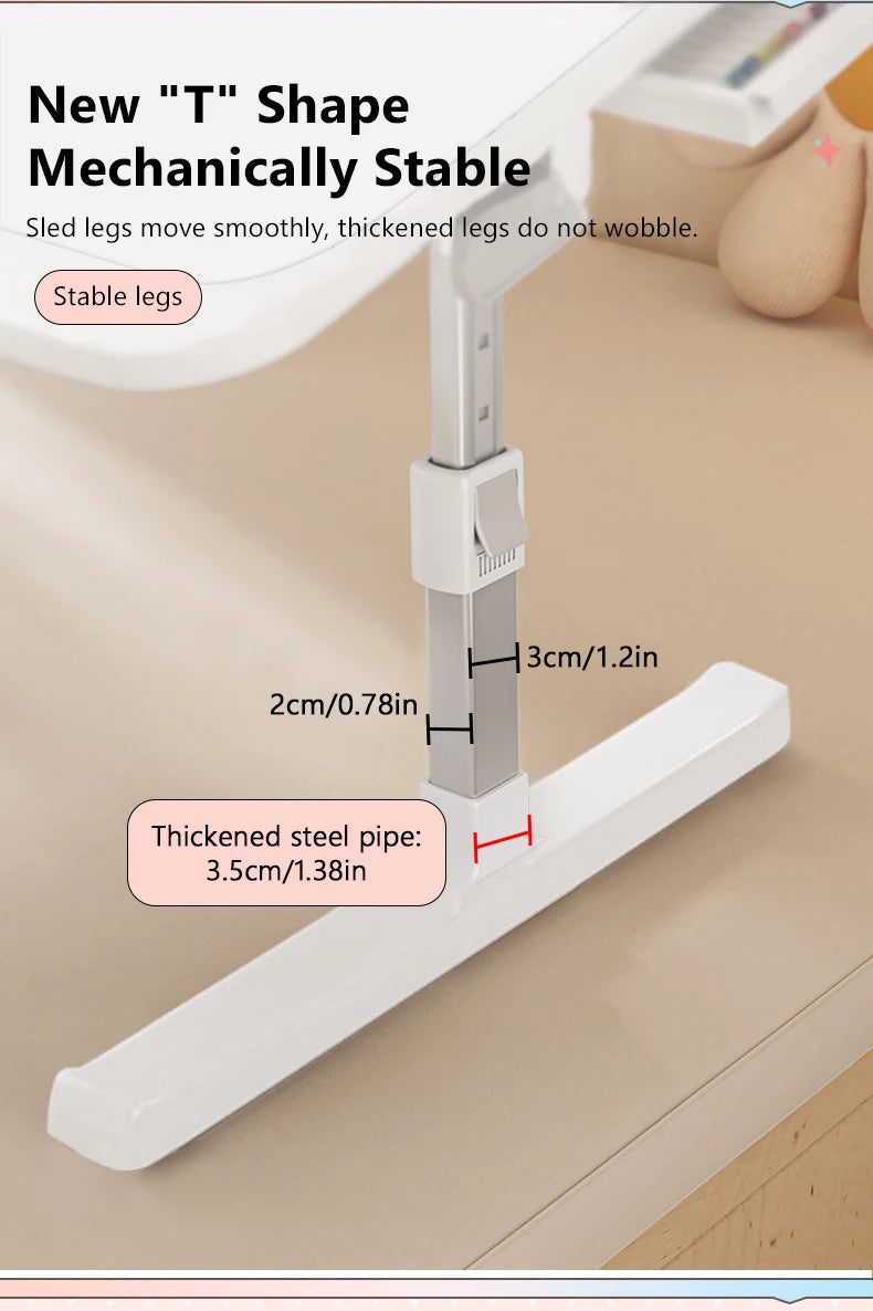 Laptop Desk Foldable Bed Table Adjustable Computer Desk Office Desk Children's Study Desk Bedroom Living Room Desk Adjustable