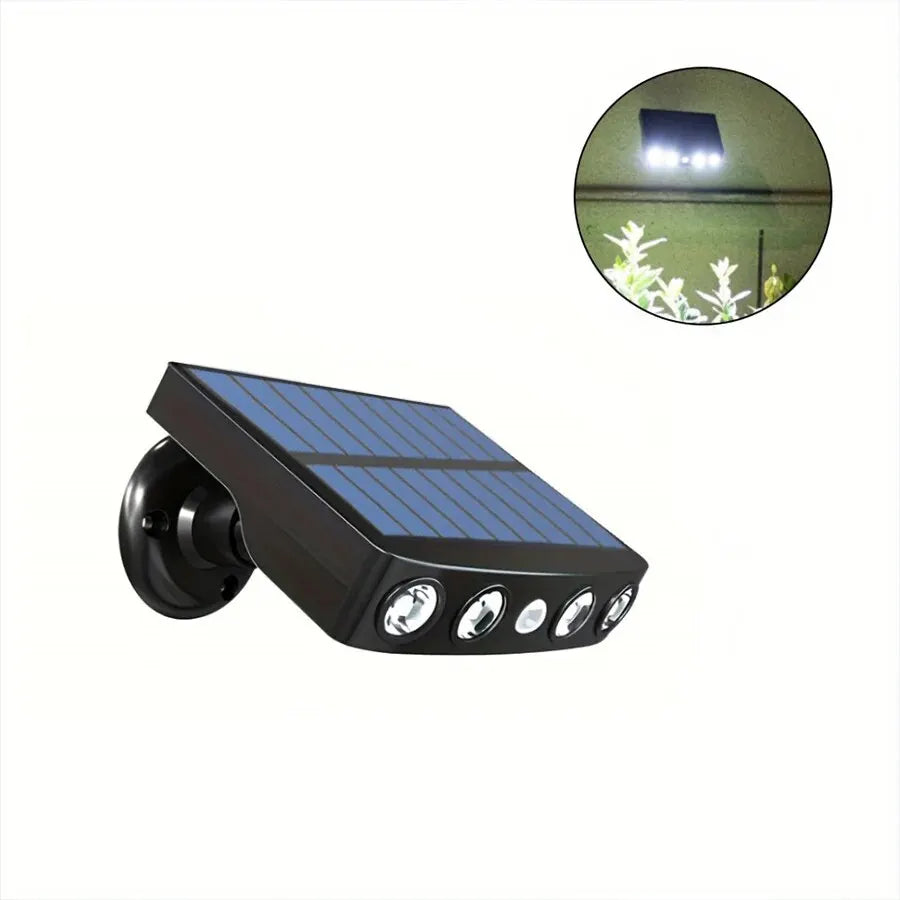 Powerful 4 LED Solar Security Lights Outdoor Decor Sensor Motion 3 Modes Street Waterproof Lamp Wall Night Work Light for Garden