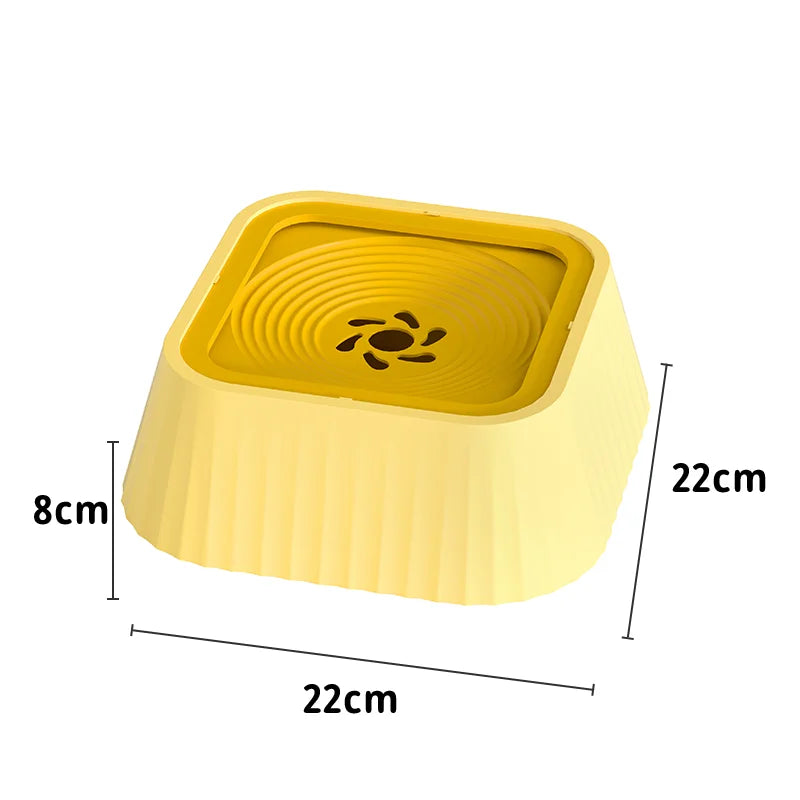 Pet filter bowl, non-wet mouth pet bowl, floating, suspended, anti-knock over, cat and dog drinking water pet bowl