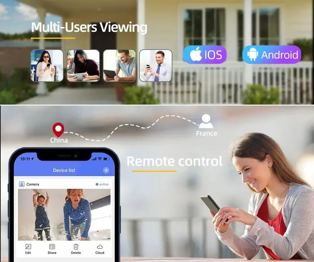 5MP Hd Wifi Camera Indoor Home IR Night Vision Human Detection Surveillance Cube Cameras For Pet Mini Baby Monitor With TUYA APP