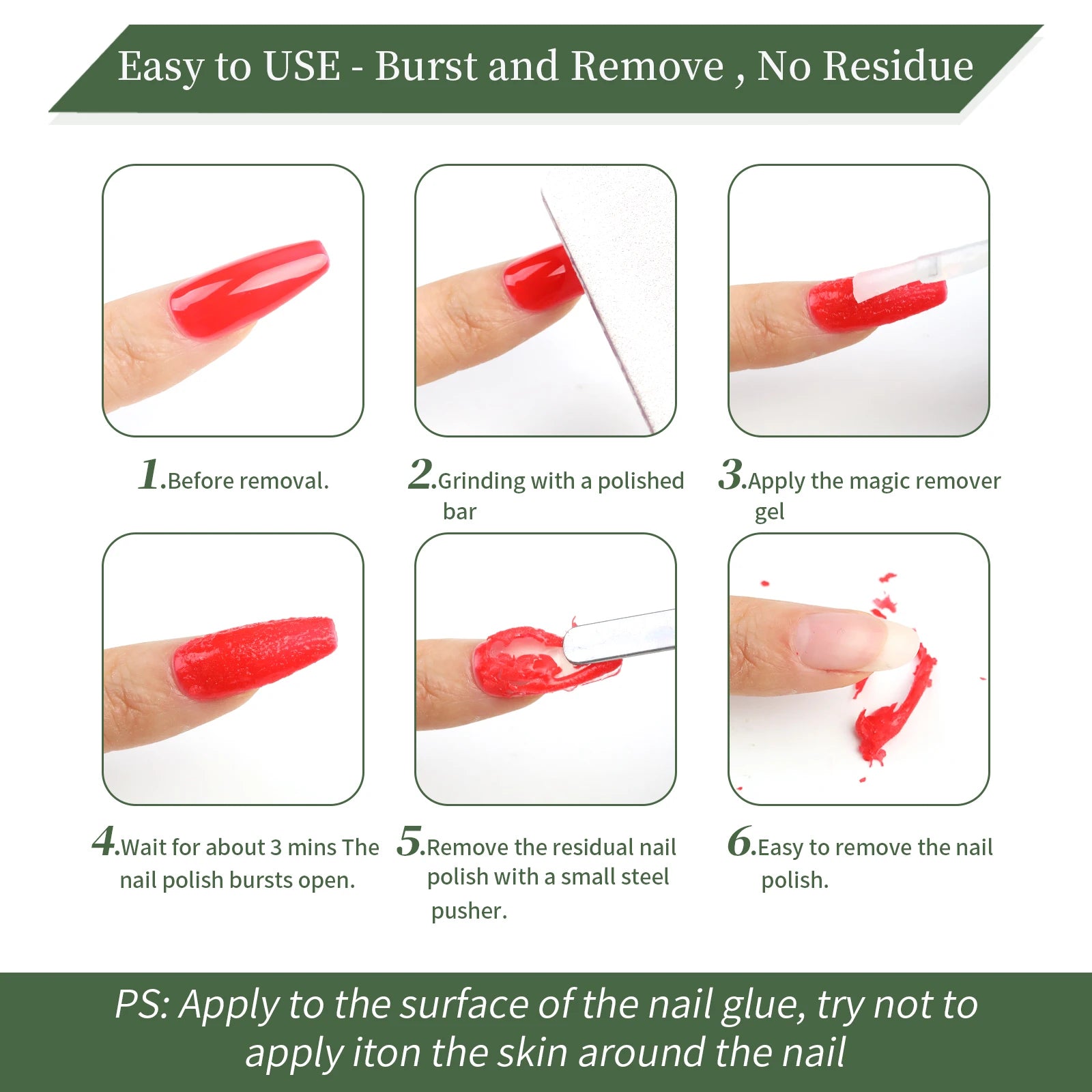 15ml Magic Fast Nail Gel Polish Remover