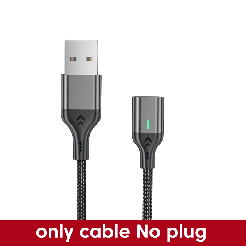 AUFU Magnetic Charge Cable 3A Fast Charging USB Type C Cable Magnet Micro USB Data Charging Wire Mobile Phone for iPhone Xiaomi