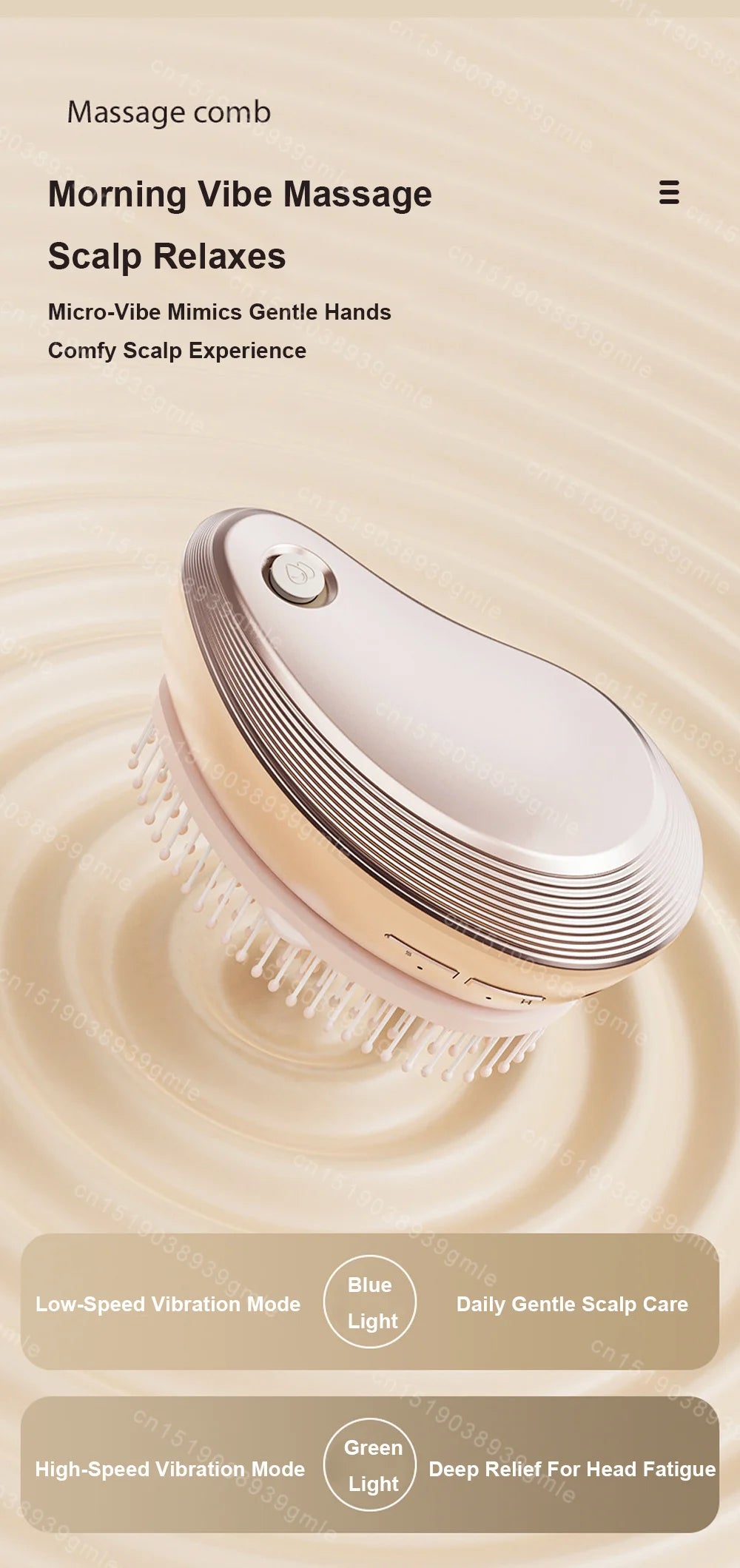 Massage Comb Electric Spray Massager Essential Oil Hair Growth Vibration Atomized Anti Hair Loss Scalp Portable Care Tools