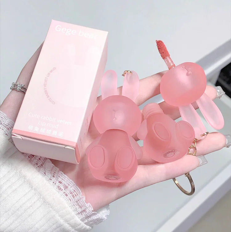 Gege Bear Rabbit Lip Glaze, Matte Velvet Lip Clay
