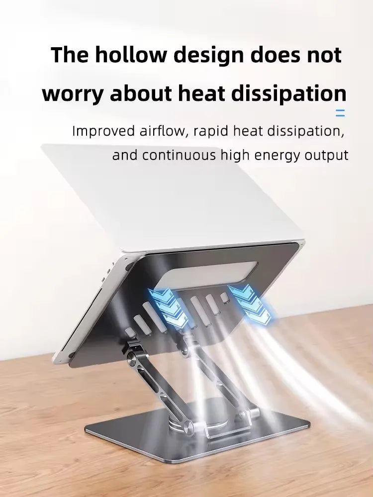 360 Swivel & Adjustable Laptop Stand for Desk Foldable & Portable Computer Stand for All Laptops up to 15.6 inches