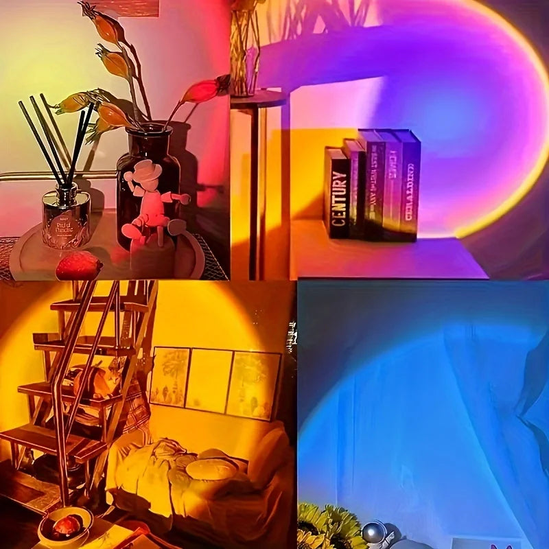 Sunset Lamp - Create a Serene Evening Ambiance with Blissful Sunset Lighting - Perfect for Home Décor and Relaxation