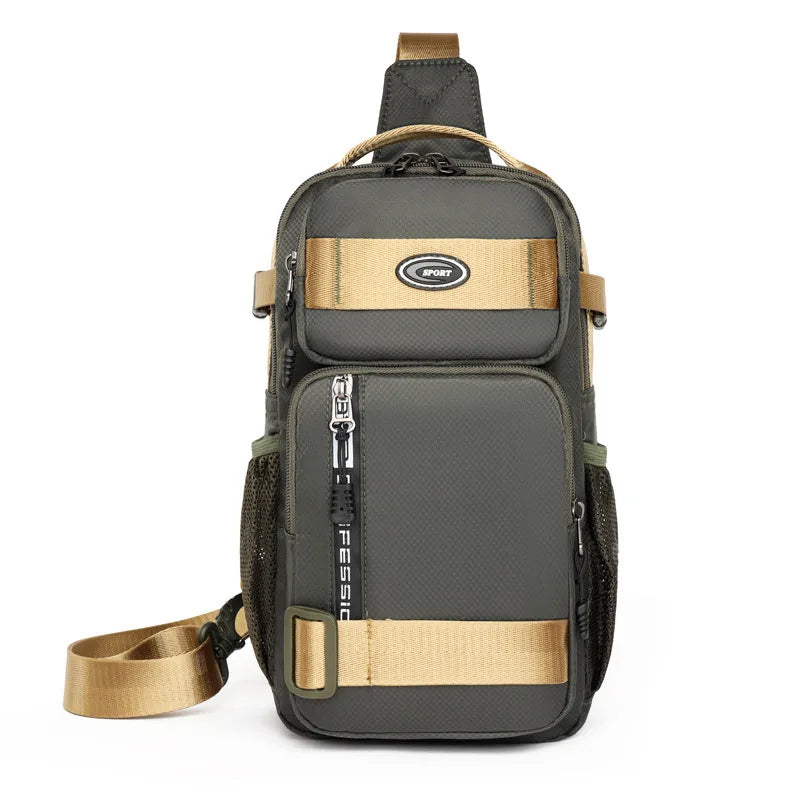 Chest Bag For Men 2024 New Casual Travel Large-capacity Chest Bag Fashion Trend Men's Shoulder Bag Crossbody Outdoor Backpack